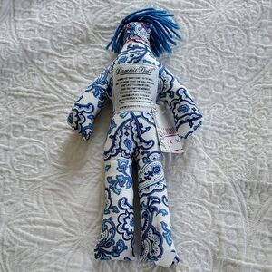 Blue and White Stress Relief Doll
